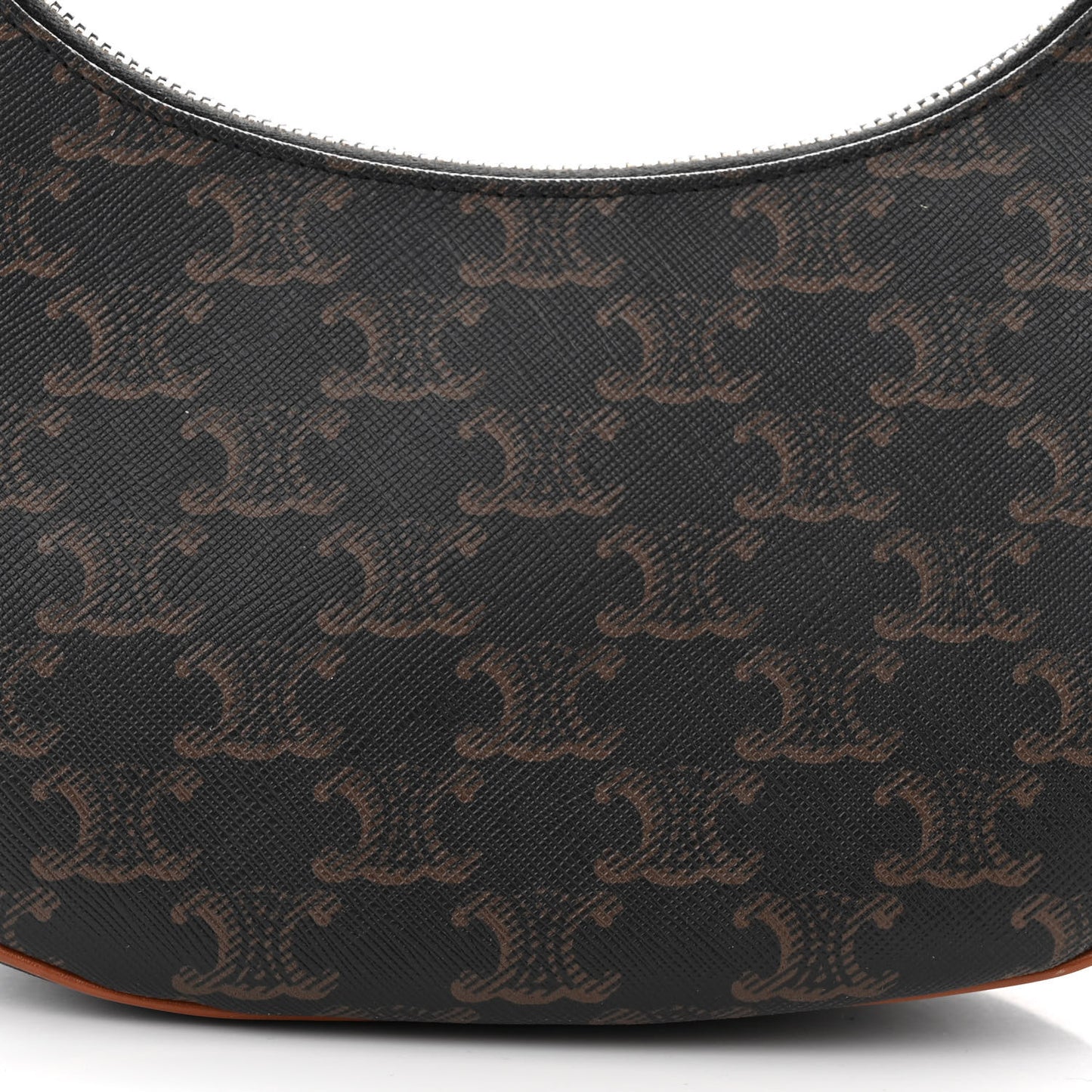 Triomphe Canvas Calfskin Ava Shoulder Bag Tan