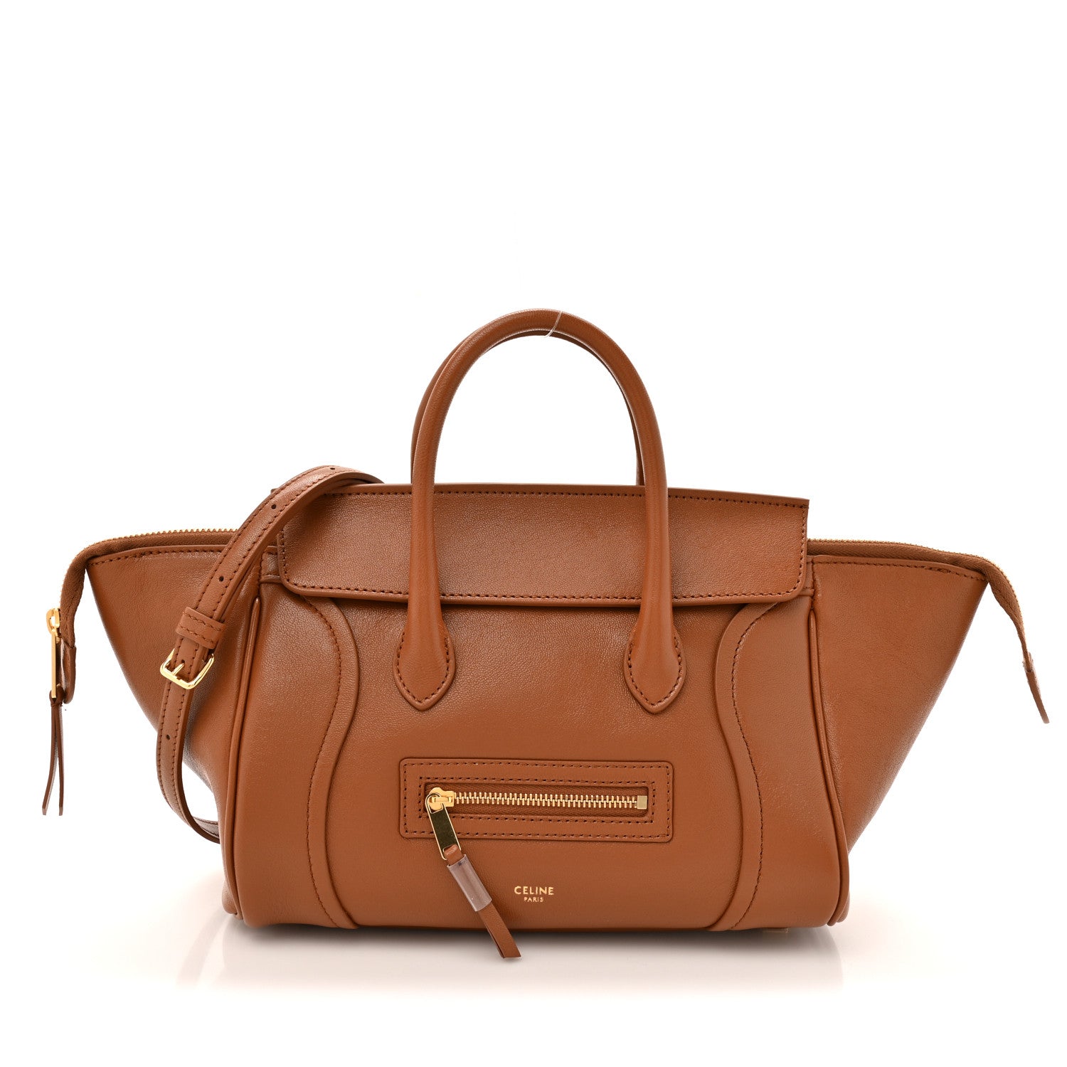 Celine Supple Shiny Lambskin Small New Luggage Soft Tan 1845671 Celine Supple Shiny Lambskin Small New Luggage Soft Tan 1845671