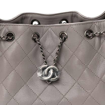 Chanel Caviar Quilted Mini Chanel 25 Handbag Dark Grey 8 of 10