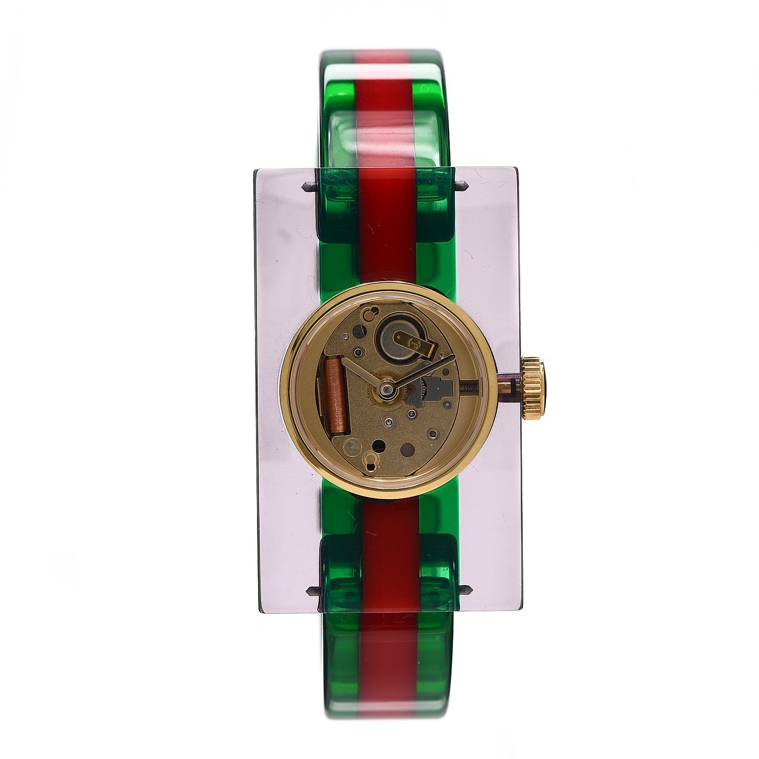 Gucci Stainless Steel Plexiglass 24mm Quartz Watch 1 of 5