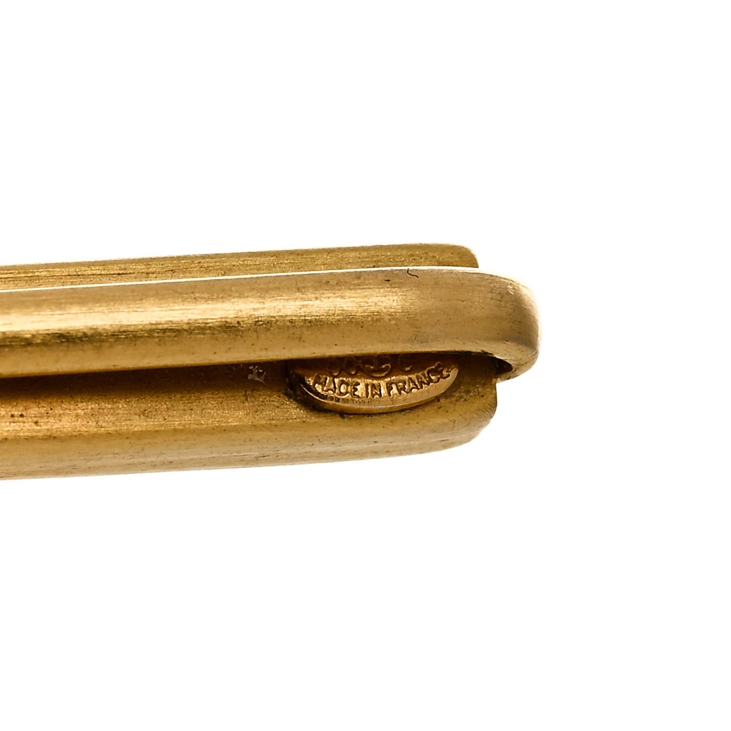 Metal Logo Hair Pin Gold