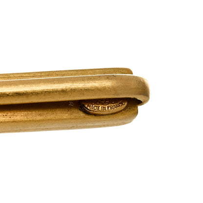 Chanel Metal Logo Hair Pin Gold 5 of 5
