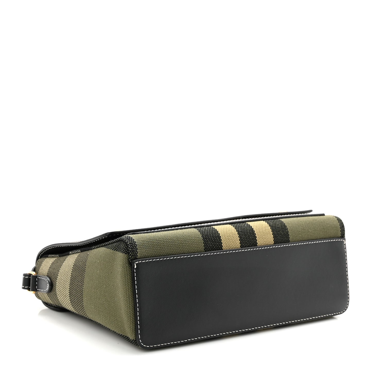 Calfskin Tartan Note Crossbody Bag Military Green