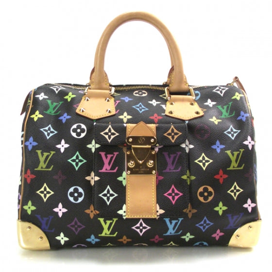 Louis Vuitton Monogram Multicolor Speedy 30 Black 1 of 15
