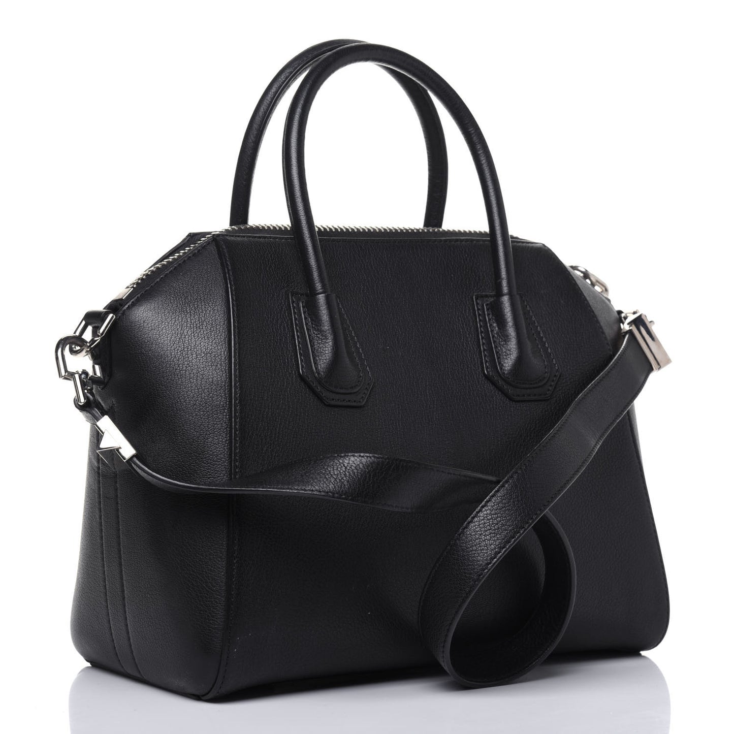 Sugar Goatskin Small Antigona Black