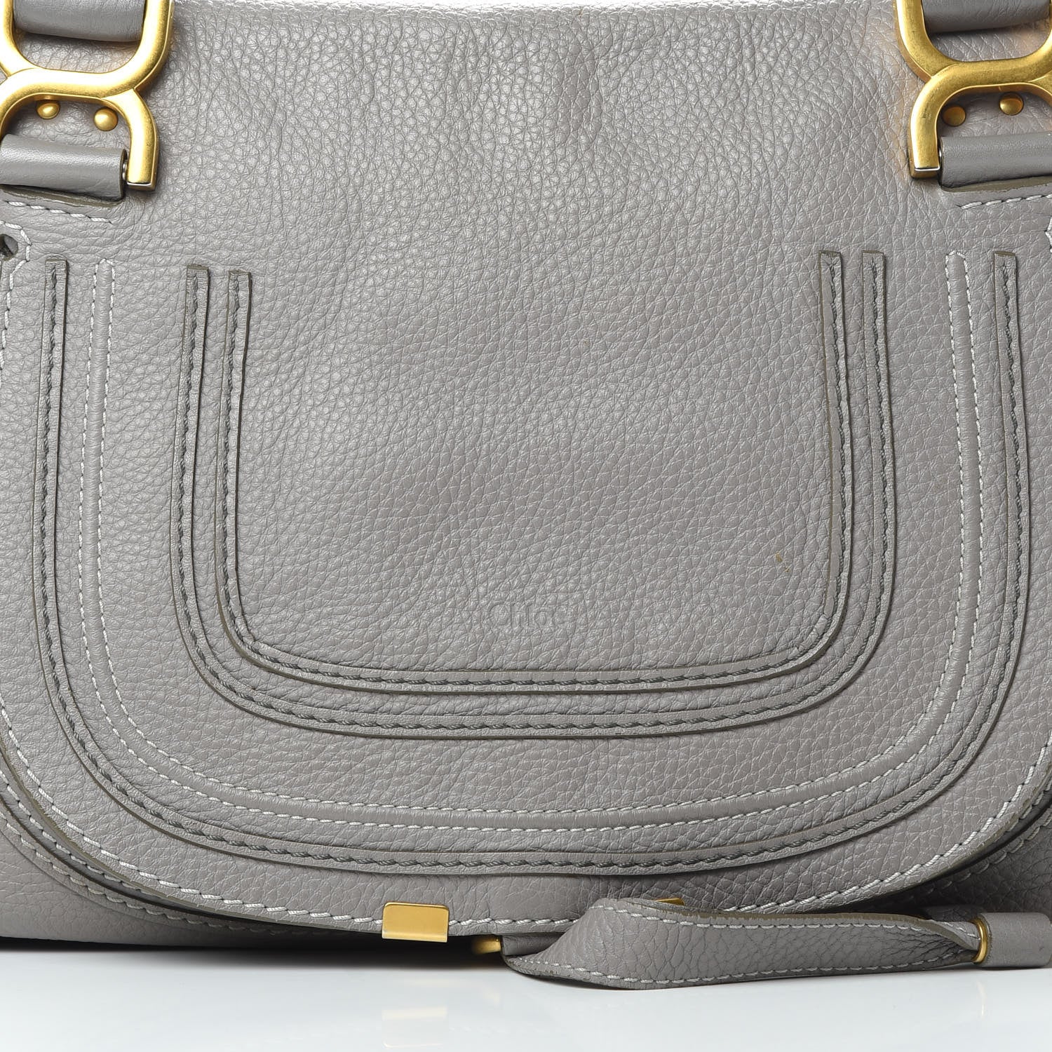 Chloe Calfskin Medium Marcie Satchel Cashmere Grey 8 of 21