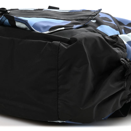 Valentino Garavani Nylon Camouflage Backpack Blue 8 of 8