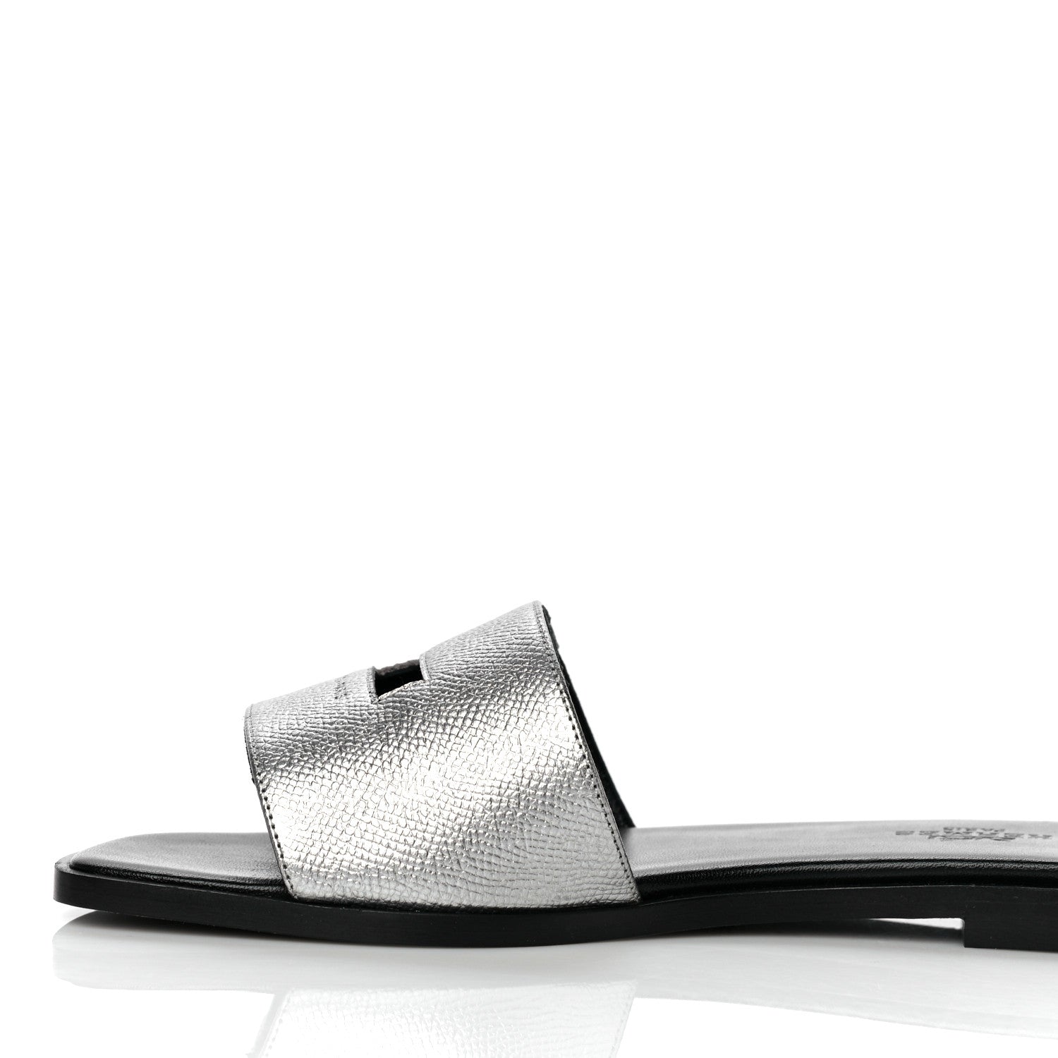 Hermes Epsom View Sandals 36 Argent 2 of 17