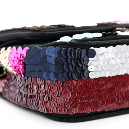 Chanel Sequin Medium Double Flap Multicolor 9 of 10