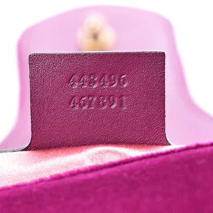 Gucci Velvet Matelasse Medium GG Marmont Shoulder Bag Fuchsia Violet Cyclamen 6 of 13