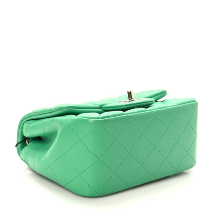 Chanel Lambskin Quilted Mini Square Flap Green 4 of 9