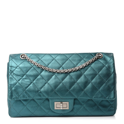 Chanel Metallic Calfskin Quilted 2.55 Reissue 227 Flap Turquoise 1 of 14