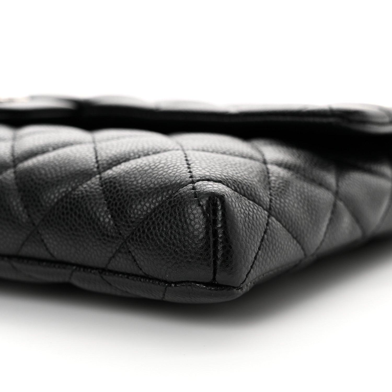 Chanel Caviar Quilted Flap Clutch Black 10 of 11
