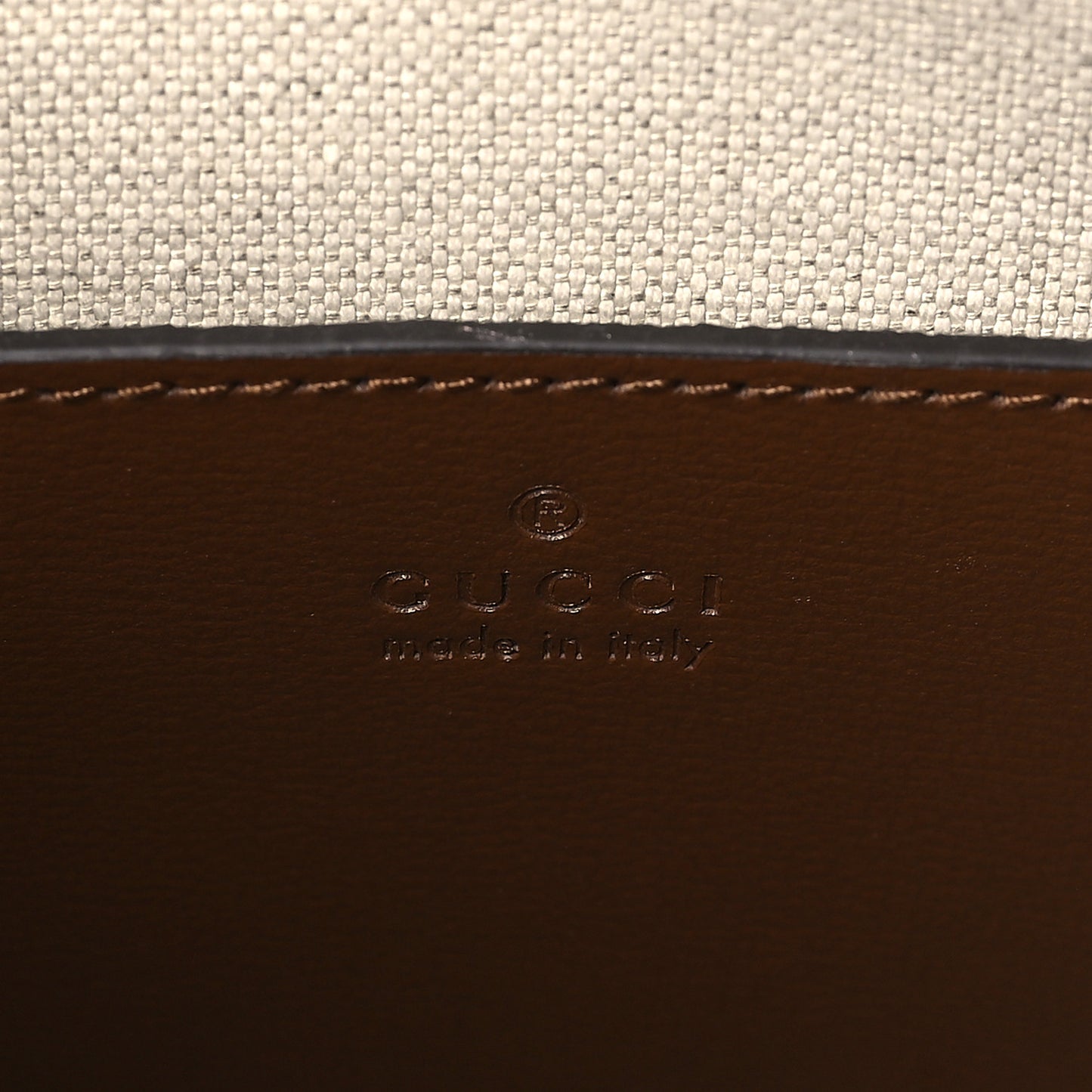 GG Supreme Monogram Azalea Calfskin Retro Interlocking G Flat Messenger Bag Beige Ebony Brown Sugar