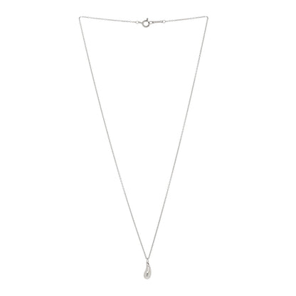 Tiffany Sterling Silver 12mm Elsa Peretti Teardrop Pendant Necklace 3 of 5