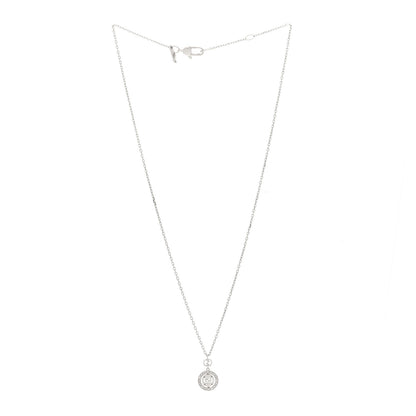 Gucci 18K White Gold Diamond 10mm Icon Twirl Pendant Necklace 3 of 5