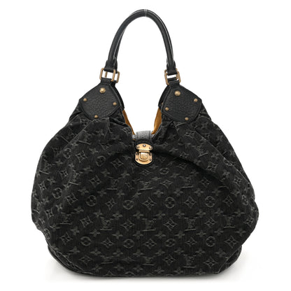 Louis Vuitton Denim Mahina XL Black 1 of 14
