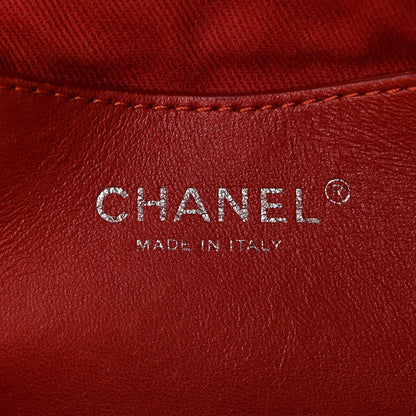 Chanel Glazed Calfskin Quilted Large Just Mademoiselle Bowling Bag Red 8 of 15