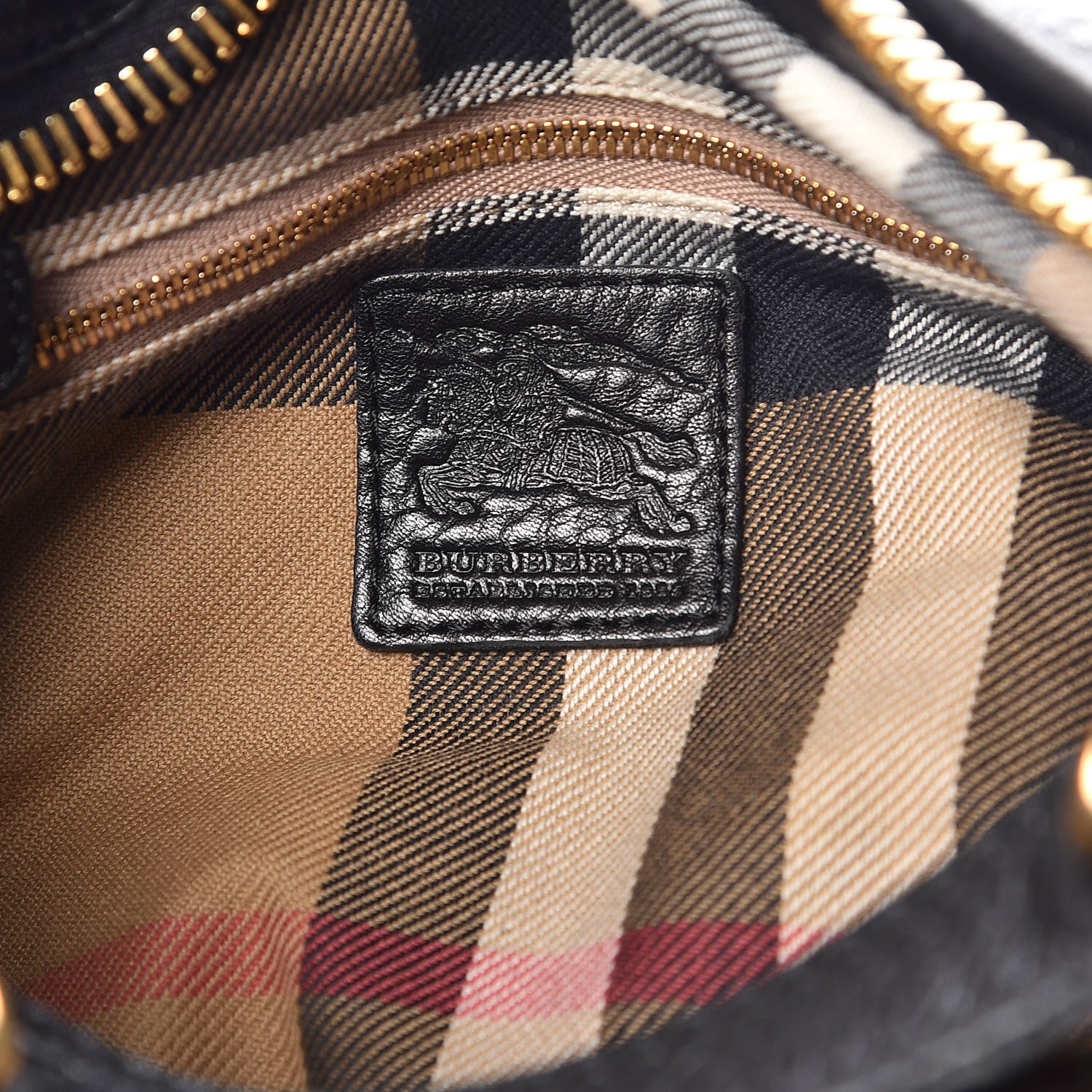 Burberry Calfskin Small Malika Hobo Black 6 of 11