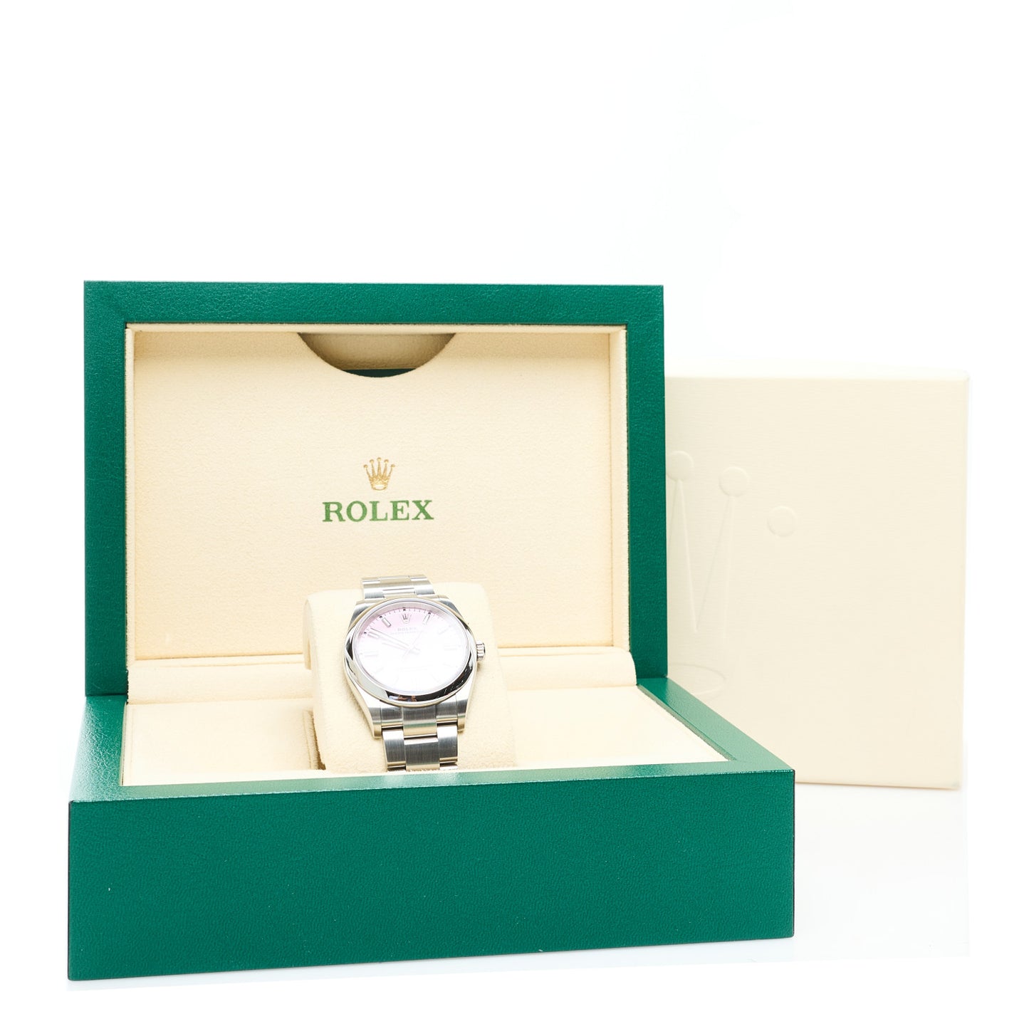 Stainless Steel 36mm Oyster Perpetual Watch Candy Pink 126000