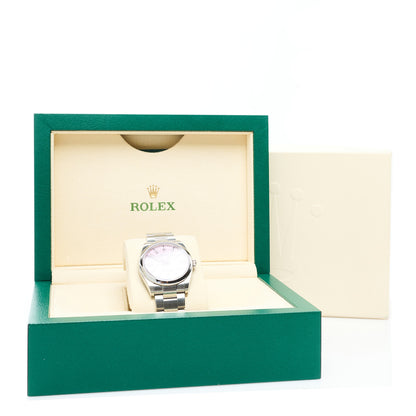 Rolex Stainless Steel 36mm Oyster Perpetual Watch Candy Pink 126000 5 of 5