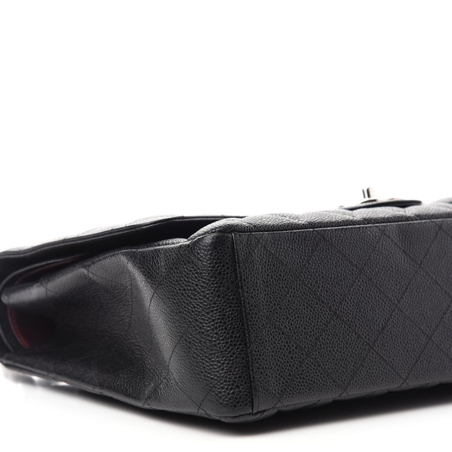 Caviar Quilted Maxi Double Flap Black