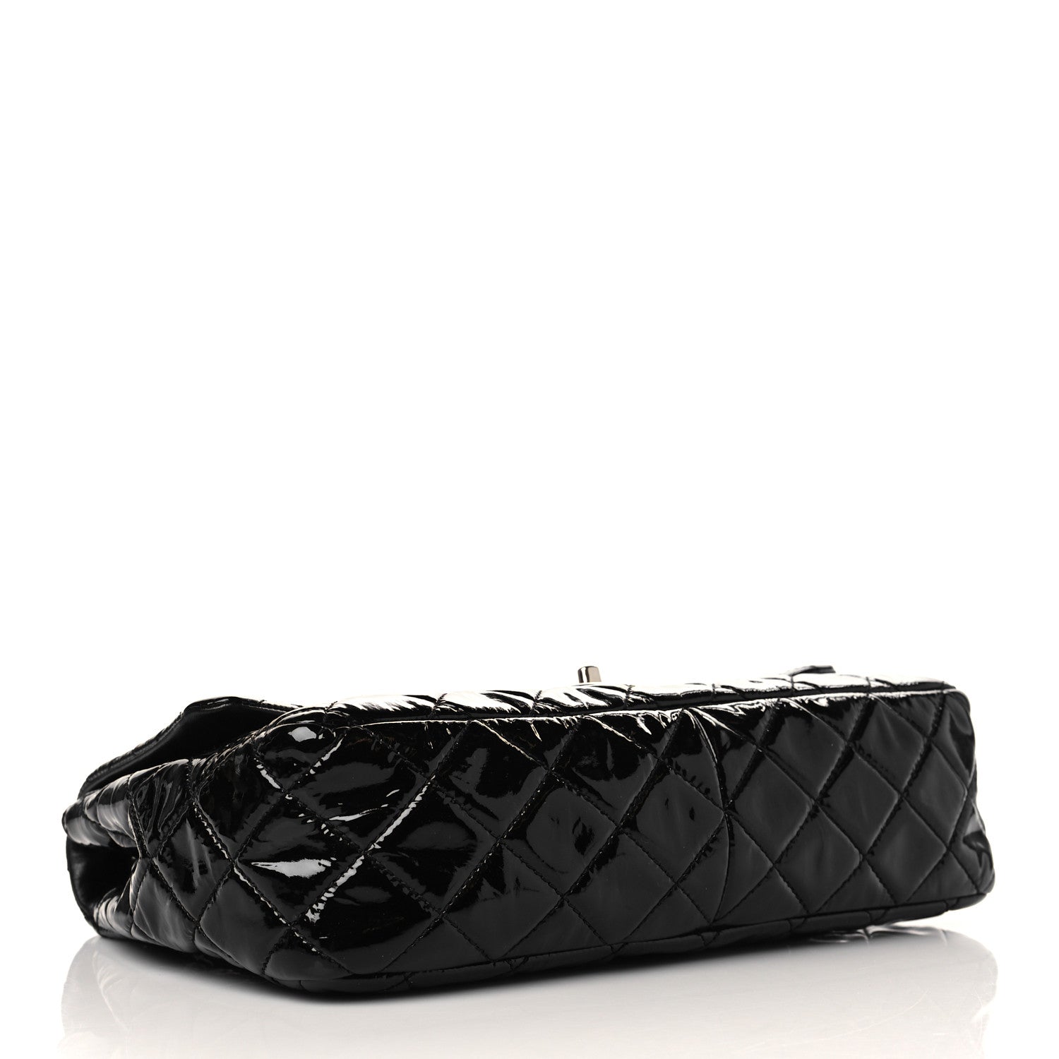 Chanel Patent Quilted Jumbo Single Flap Black 4 of 7