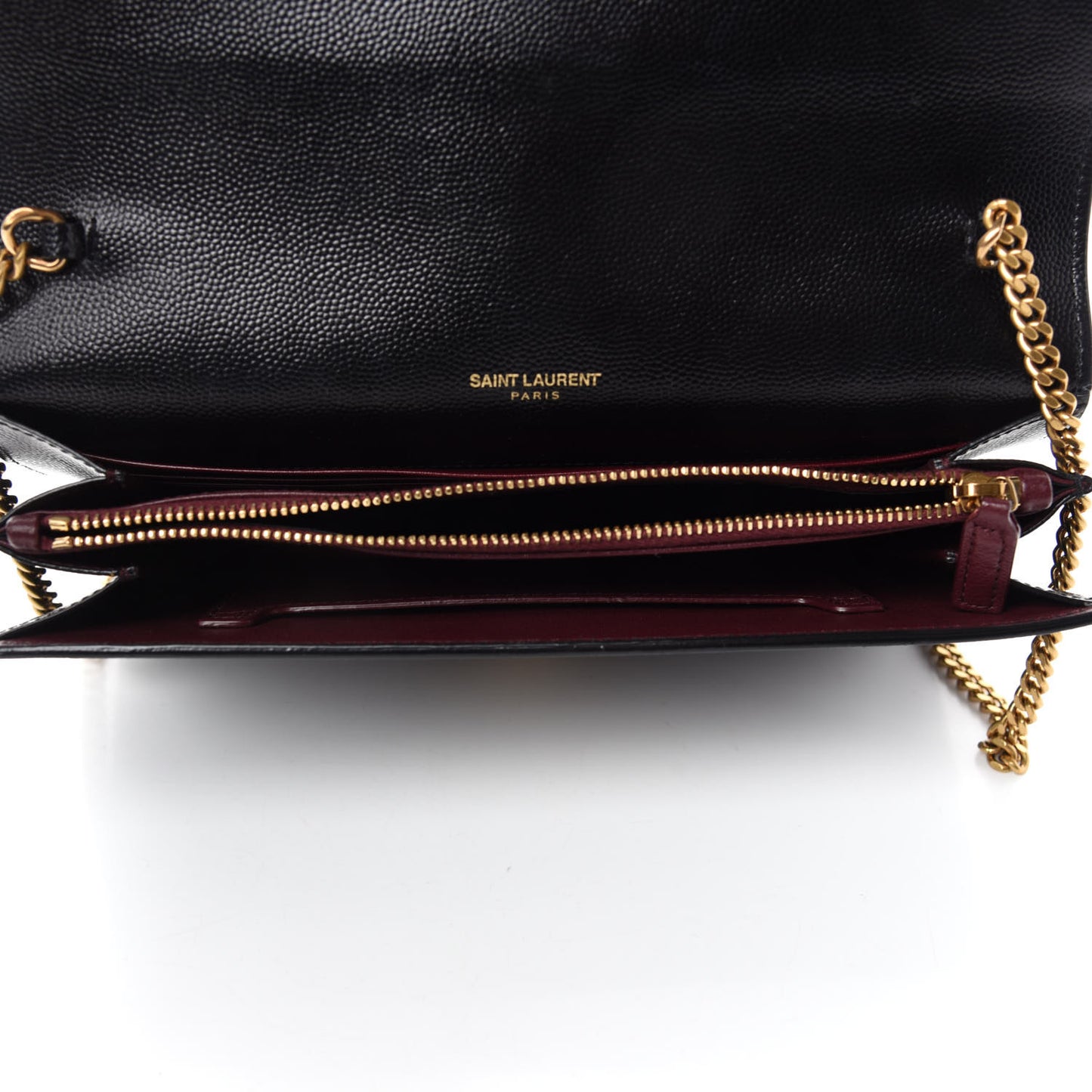 Grain De Poudre Monogram Cassandra Chain Wallet Black Rouge Legion