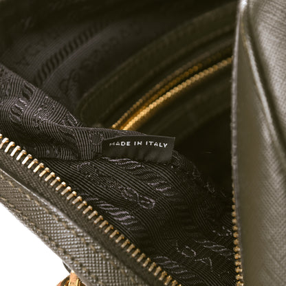 Prada Saffiano Lux Bowler Militare 7 of 19