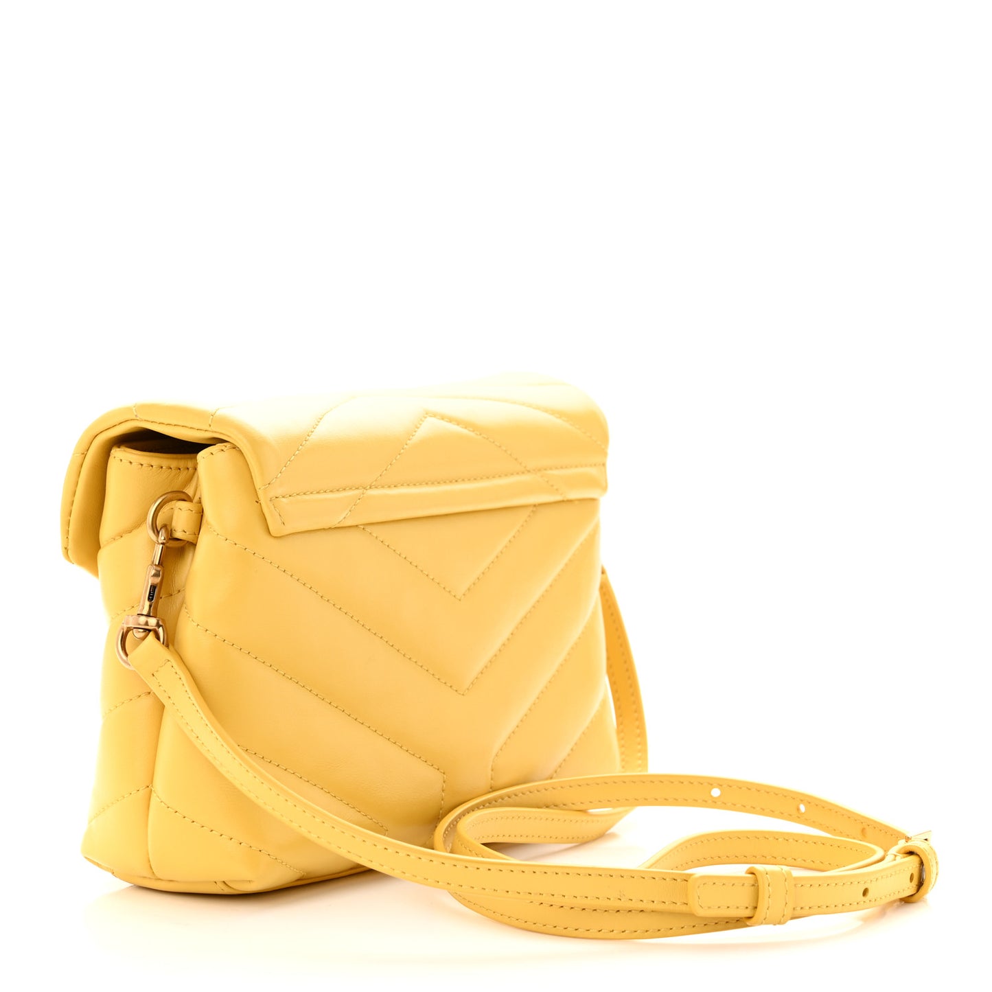 Calfskin Y Quilted Monogram Toy Loulou Crossbody Bag Sunflower