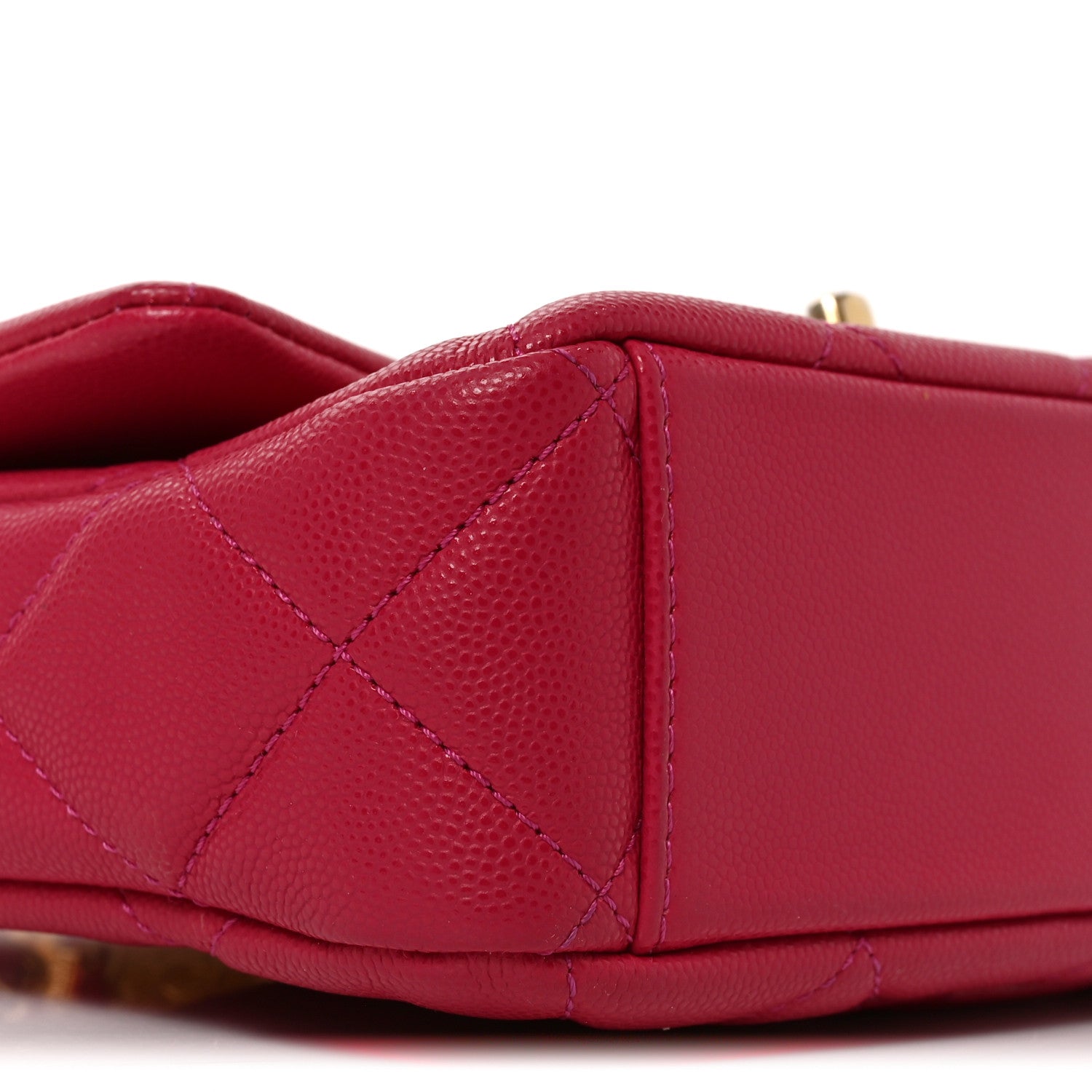 Chanel Caviar Quilted Small Twist Your Buttons Flap Fuchsia 9 of 10