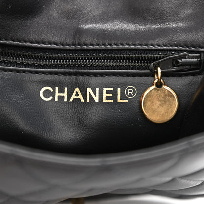 Chanel Lambskin Quilted Flap Waist Belt Bag 75 30 Black 6 of 13