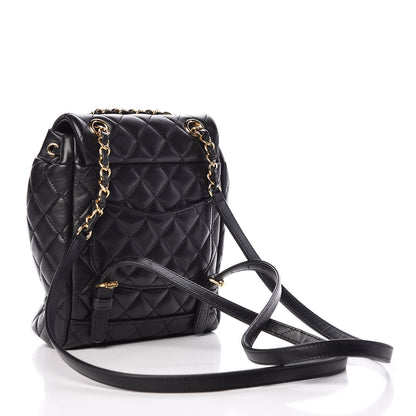 Chanel Lambskin Quilted Mini Urban Spirit Backpack Black 3 of 9