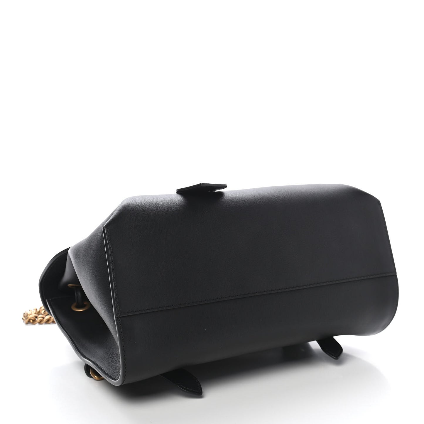 Calfskin Web GG Marmont Flap Chain Backpack Black