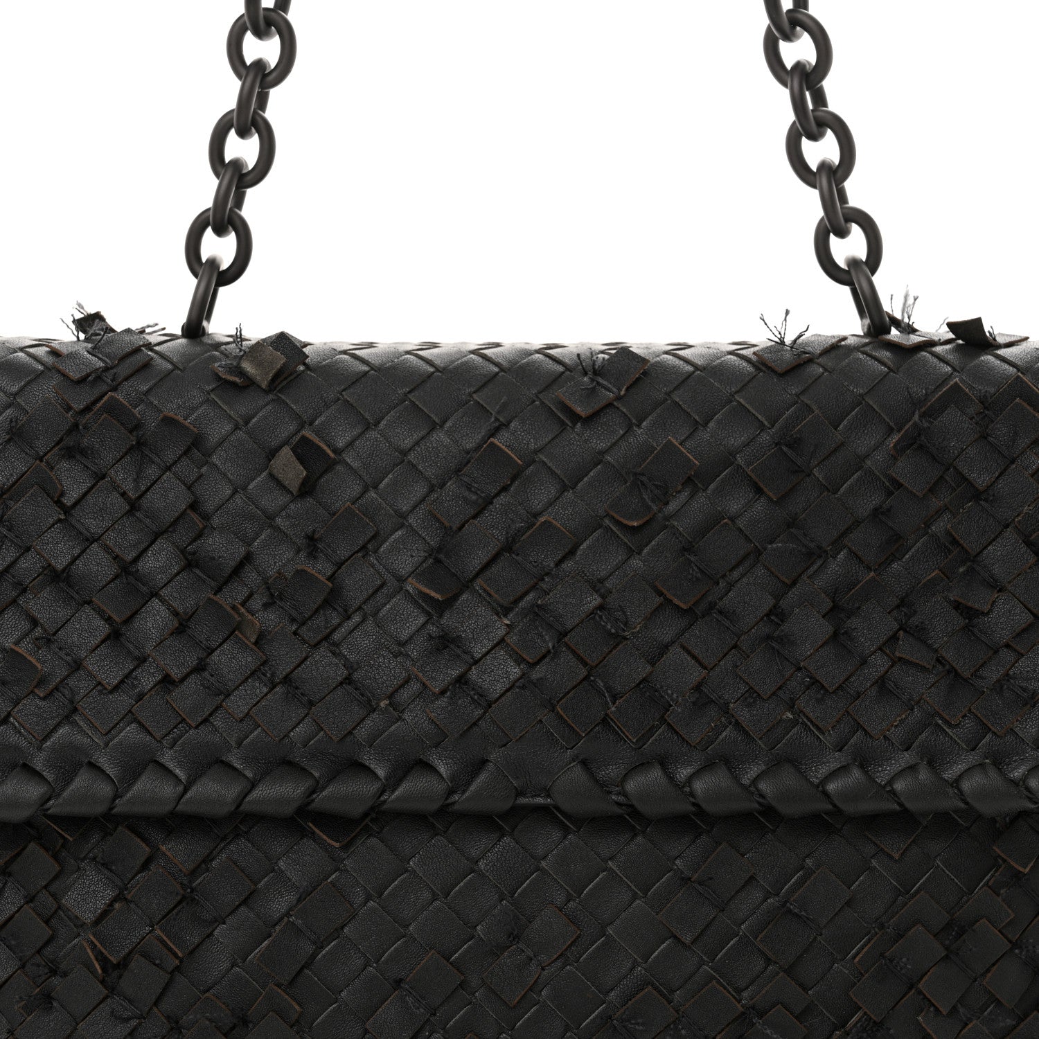 Bottega Veneta Nappa Intrecciato Fringe Flap Grey 8 of 13