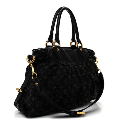 Louis Vuitton Denim Neo Cabby MM Black 3 of 11