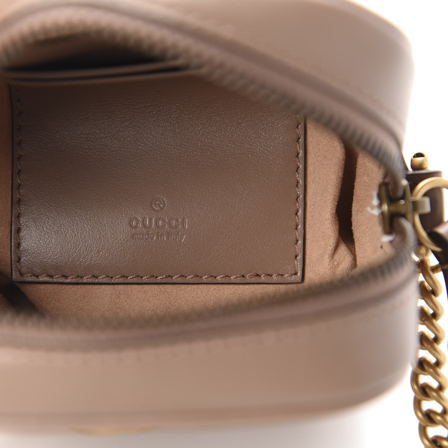 Calfskin Matelasse Mini GG Marmont Crossbody Bag Porcelain Rose