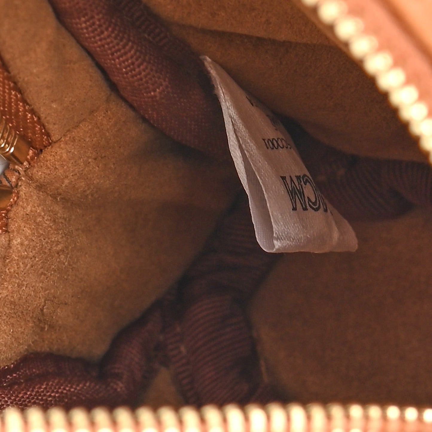 Visetos Backpack Key Ring Bag Charm Cognac