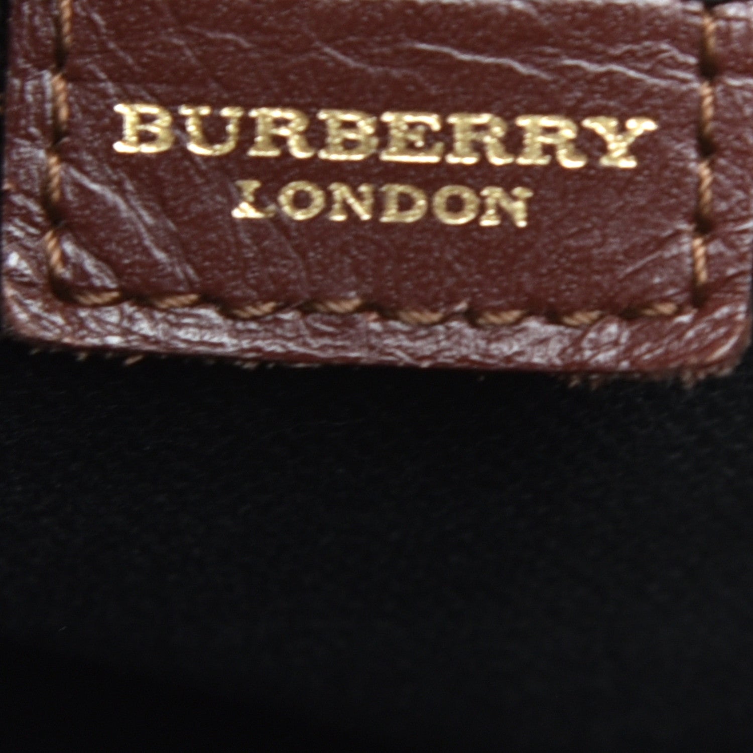 Burberry Haymarket Check Studded Tote Chocolate 6 of 11