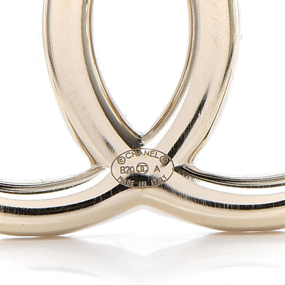 Chanel Crystal CC Brooch Light Gold 3 of 3