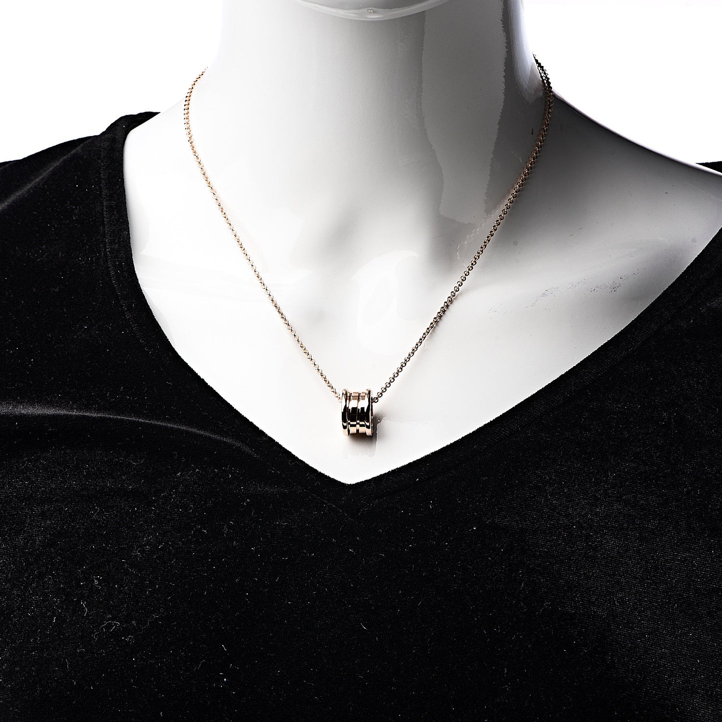 18K Rose Gold B.Zero1 Pendant Necklace