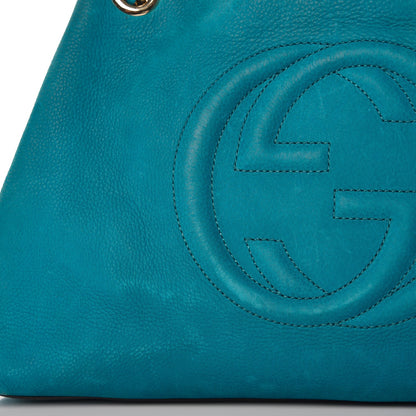 Gucci Vitello Range Medium Soho Chain Shoulder Bag Deep Cobalt 16 of 16