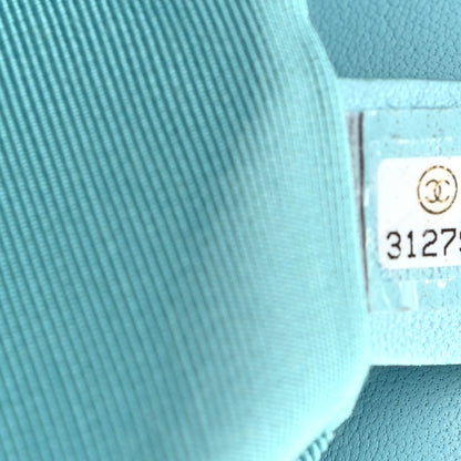 Chanel Shiny Lambskin Quilted Large Chanel 19 Flap Light Blue 7 of 12