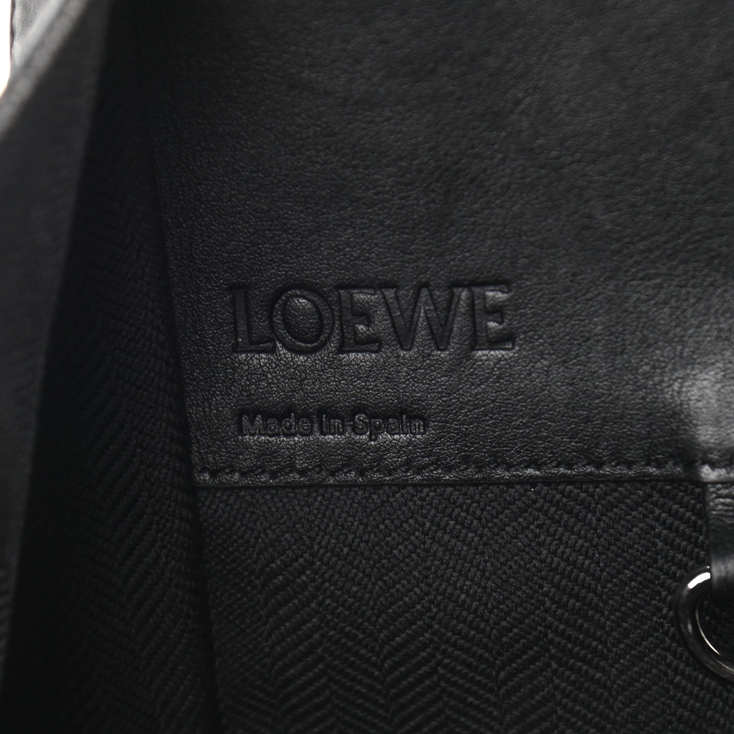 Loewe Calfskin Medium Hammock Shoulder Bag Black 6 of 10