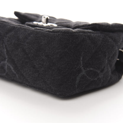 Chanel Denim CC Quilted Mini Square Flap Black 10 of 11