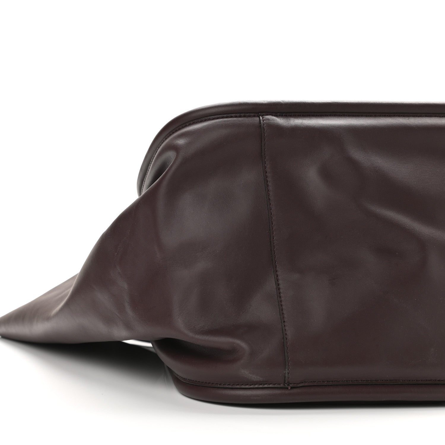 Proenza Schouler Calfskin XL Ruched Tote Chocolate Plum 10 of 11
