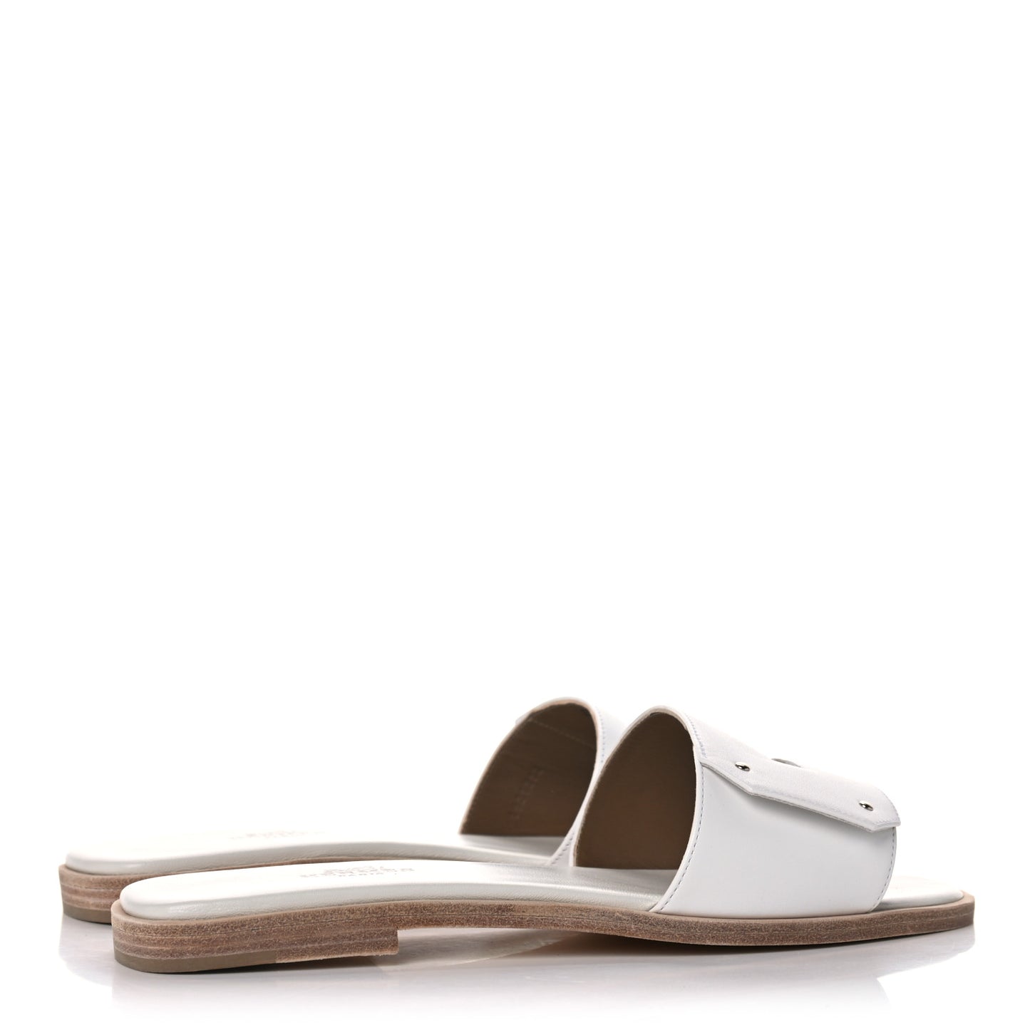 Calfskin View Sandals 37 White