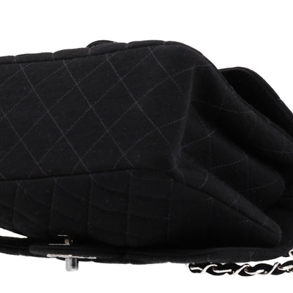 Chanel Jersey Double Sided Jumbo Flap Black 11 of 11