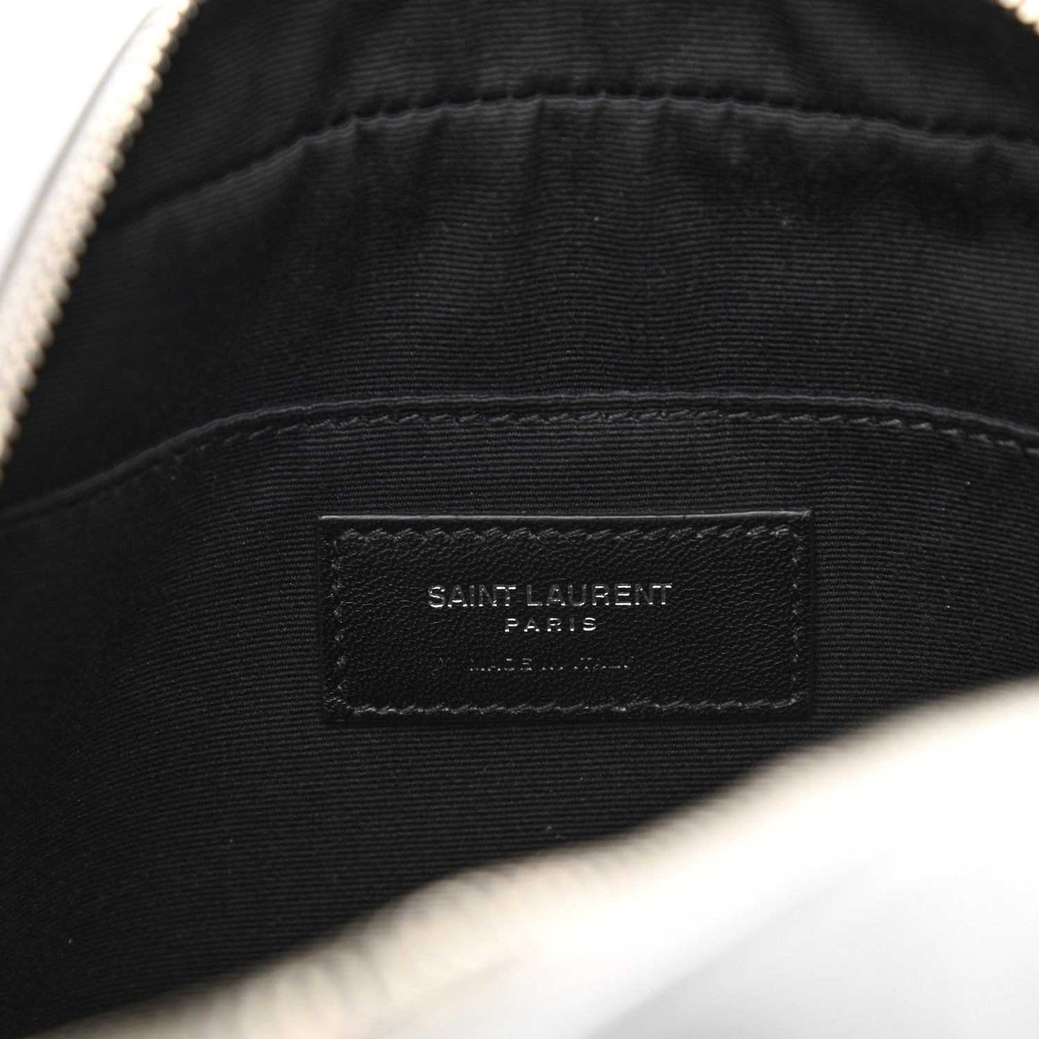 Saint Laurent Metallic Calfskin Monogram Small Lou Camera Bag Silver 6 of 14