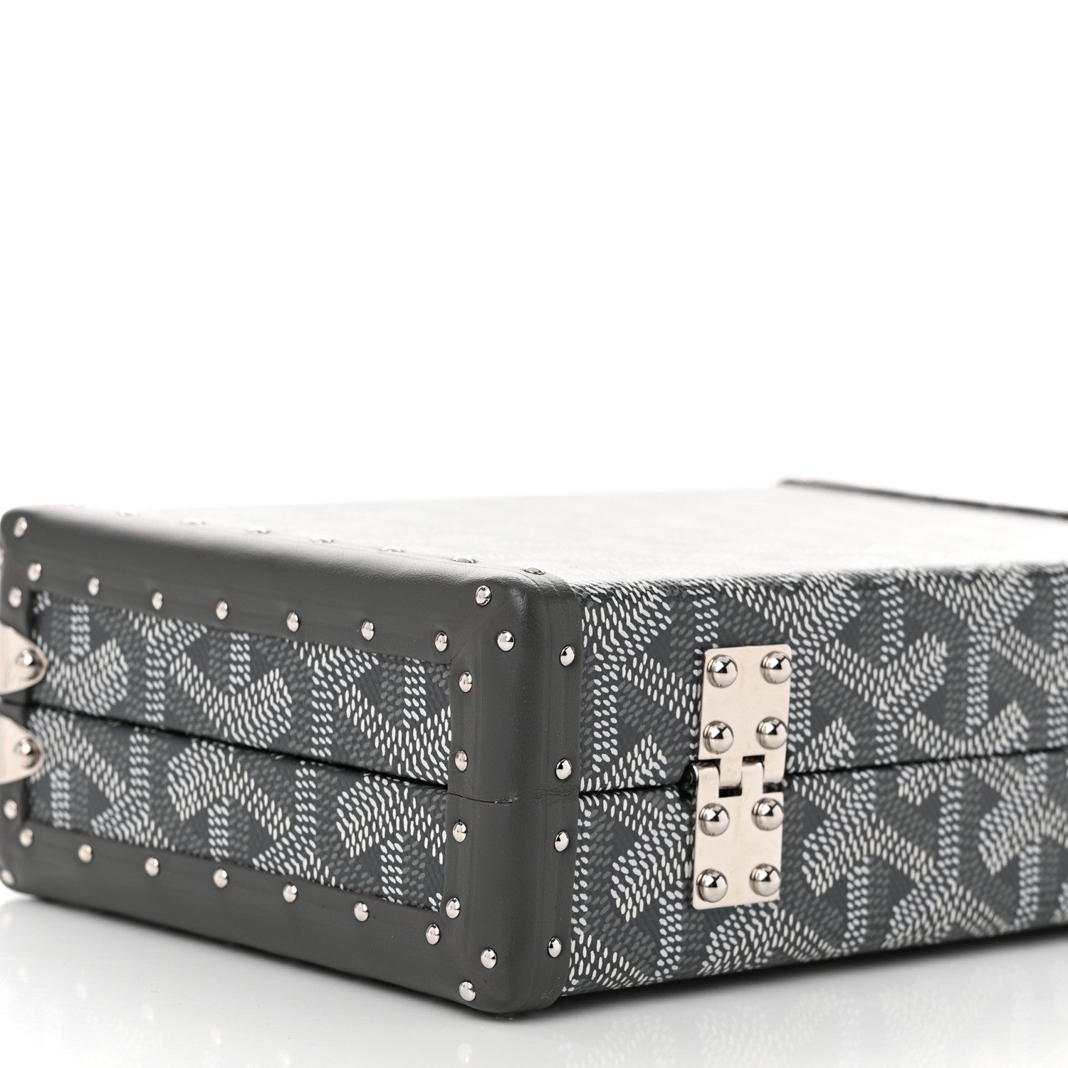 Goyard Goyardine Minaudiere Trunk Bag Grey 14 of 17